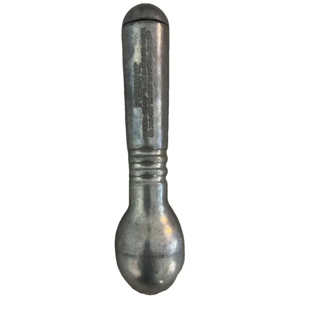 Farberware Ice Cream‎ Scoop Egg Shaped Parlor Cast Aluminum 7
